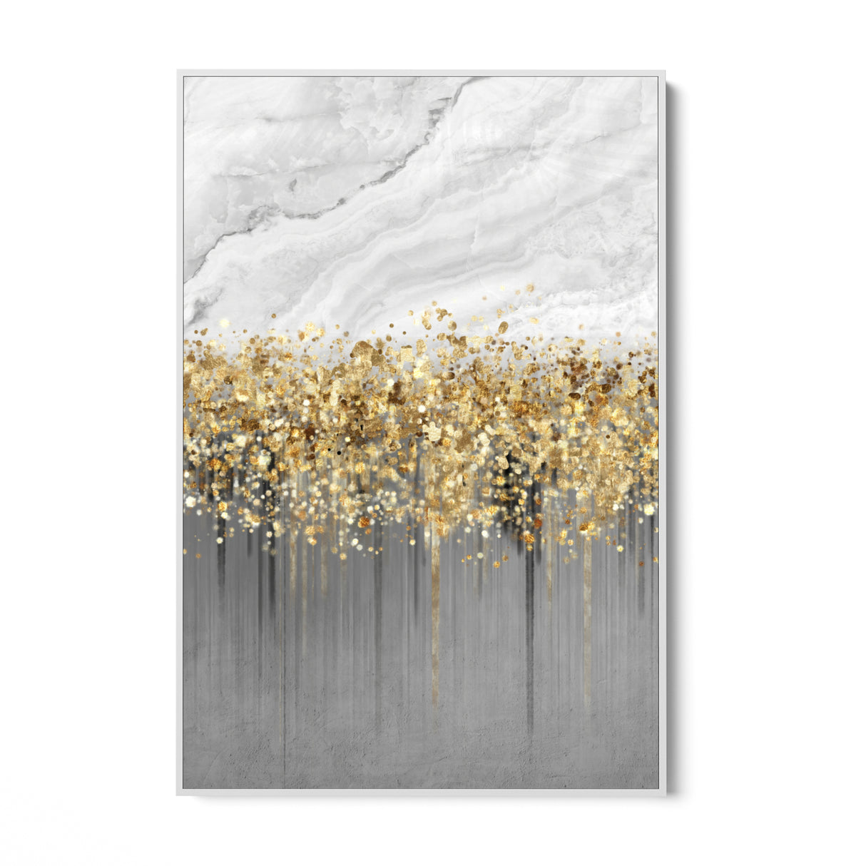 Quadro Stampa su Tela Incanto d'Oro - CupidoDesign
