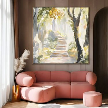 Quadro Stampa su Tela Ingresso Dorato - CupidoDesign