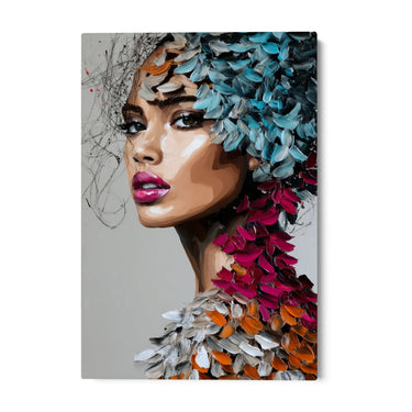 Quadro Stampa su Tela Intreccio Floreale - CupidoDesign