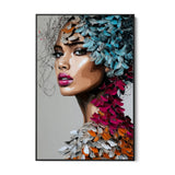 Quadro Stampa su Tela Intreccio Floreale - CupidoDesign