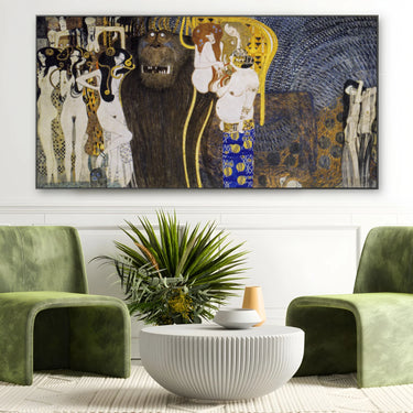 Quadro Stampa su Tela I poteri ostili, Gustav Klimt (1902) - CupidoDesign