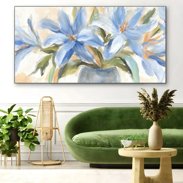 Quadro Stampa su Tela Iride Azzurra - CupidoDesign
