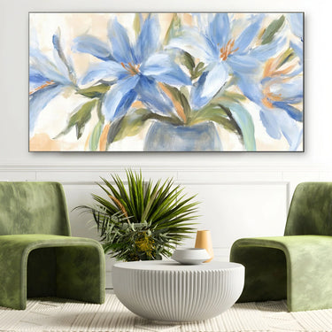 Quadro Stampa su Tela Iride Azzurra - CupidoDesign