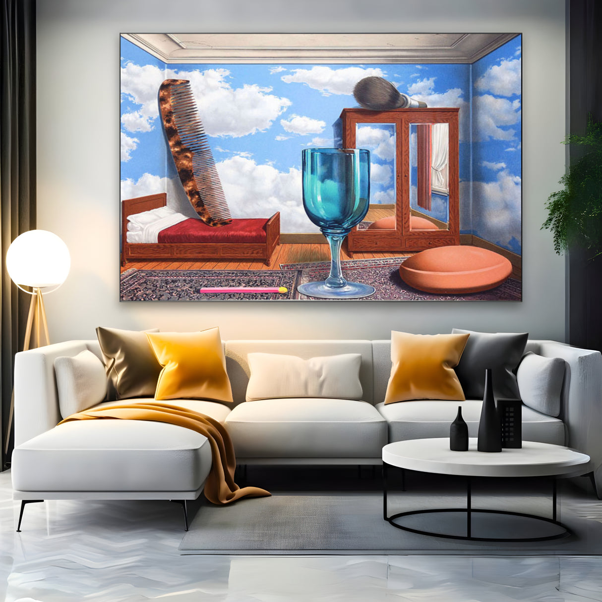 Quadro Stampa su Tela I valori personali, René Magritte - CupidoDesign