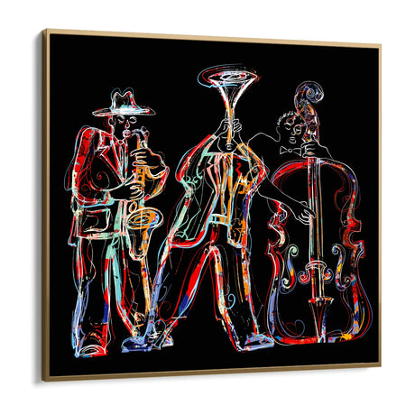 Quadro Stampa su Tela Jazz Cromatico - CupidoDesign