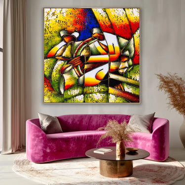 Quadro Stampa su Tela Jazz Geometrico - CupidoDesign