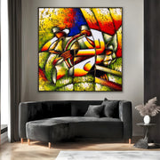 Quadro Stampa su Tela Jazz Geometrico - CupidoDesign