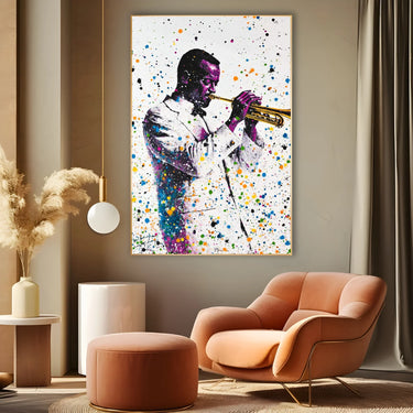Quadro Stampa su Tela Jazz Liquido - CupidoDesign