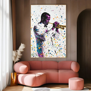 Quadro Stampa su Tela Jazz Liquido - CupidoDesign