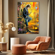 Quadro Stampa su Tela Jazz di Fuoco - CupidoDesign