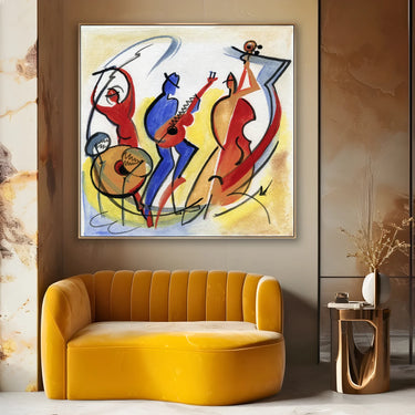 Quadro Stampa su Tela Jazz in Movimento - CupidoDesign