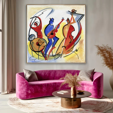 Quadro Stampa su Tela Jazz in Movimento - CupidoDesign