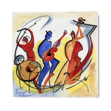 Quadro Stampa su Tela Jazz in Movimento - CupidoDesign