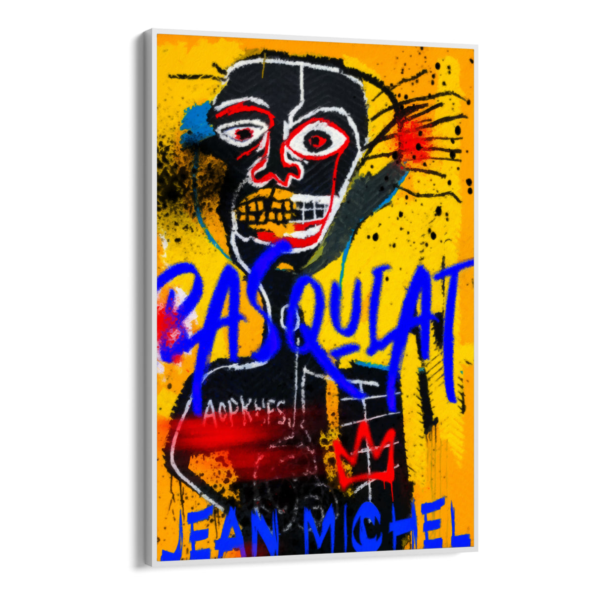 Jean Michel Basquiat žltý