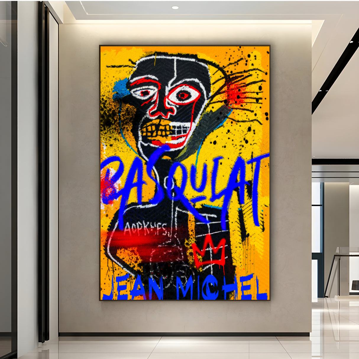 Jean Michel Basquiat geltona