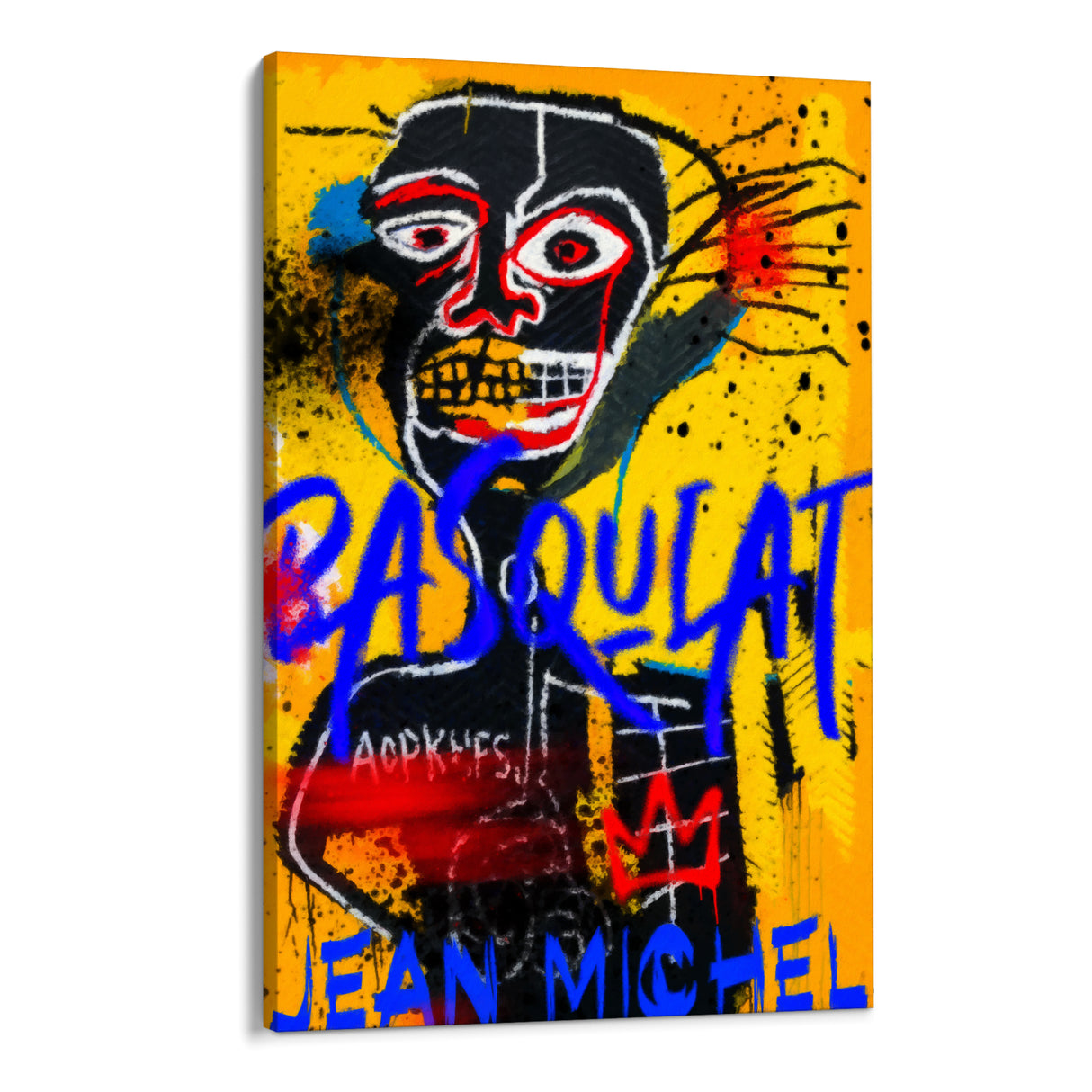 Jean Michel Basquiat žltý