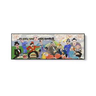 Quadro Stampa su Tela Keystone Cops, John Decker - CupidoDesign