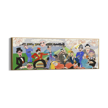 Quadro Stampa su Tela Keystone Cops, John Decker - CupidoDesign