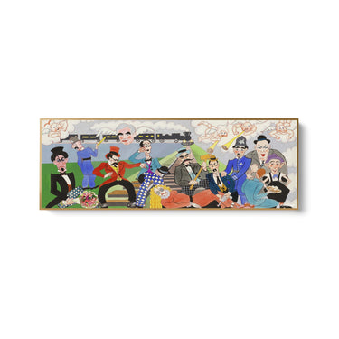 Quadro Stampa su Tela Keystone Cops, John Decker - CupidoDesign