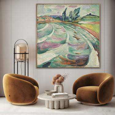 Quadro Stampa su Tela L'Onda, Edvard Munch - CupidoDesign