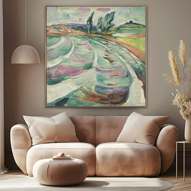 Quadro Stampa su Tela L'Onda, Edvard Munch - CupidoDesign
