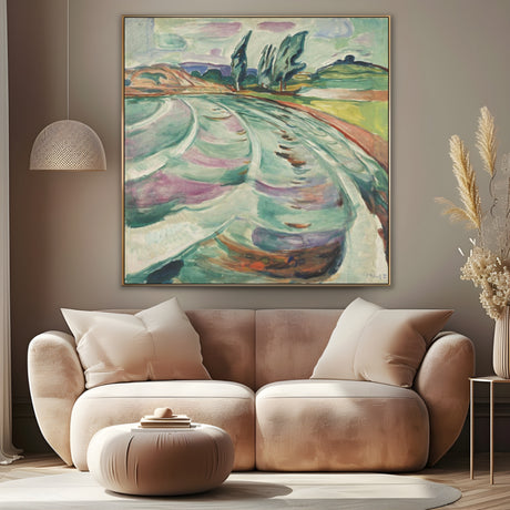Quadro Stampa su Tela L'Onda, Edvard Munch - CupidoDesign