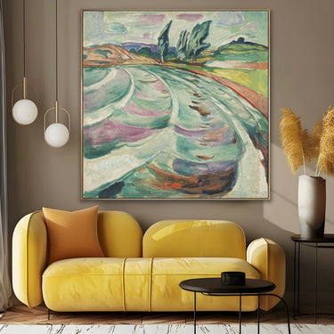 Quadro Stampa su Tela L'Onda, Edvard Munch - CupidoDesign