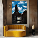 Quadro Stampa su Tela L'impero della luce, René Magritte - CupidoDesign