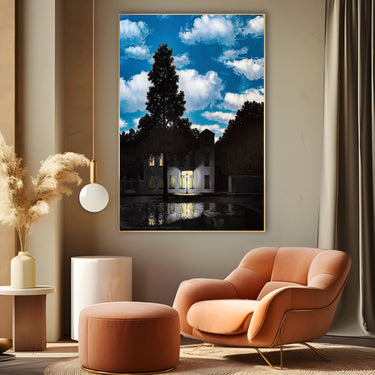 Quadro Stampa su Tela L'impero della luce, René Magritte - CupidoDesign