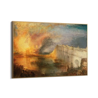 Quadro Stampa su Tela L'incendio delle Camere dei Lord e dei Comuni, William Turner - CupidoDesign