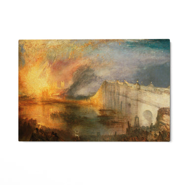 Quadro Stampa su Tela L'incendio delle Camere dei Lord e dei Comuni, William Turner - CupidoDesign