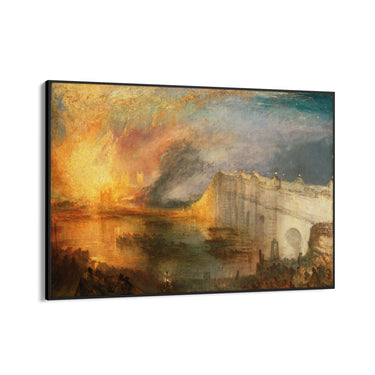 Quadro Stampa su Tela L'incendio delle Camere dei Lord e dei Comuni, William Turner - CupidoDesign