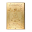 Quadro Stampa su Tela L'uomo Vitruviano, Leonardo da Vinci - CupidoDesign