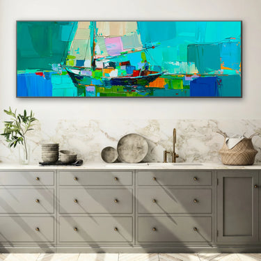 Quadro Stampa su Tela La Barca dei Sogni - CupidoDesign