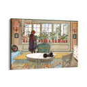 Quadro Stampa su Tela La Finestra fiorita, Carl Larsson - CupidoDesign
