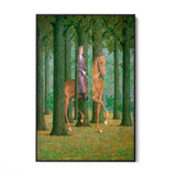 Quadro Stampa su Tela La Firma in Bianco, René Magritte - CupidoDesign
