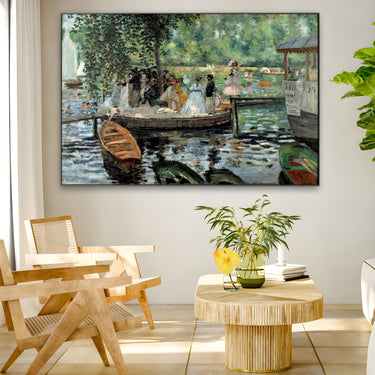 Quadro Stampa su Tela La Grenouillère, Pierre Auguste Renoir - CupidoDesign