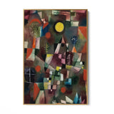 Quadro Stampa su Tela La Luna Piena, Paul Klee - CupidoDesign