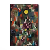 Quadro Stampa su Tela La Luna Piena, Paul Klee - CupidoDesign