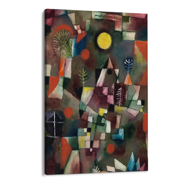 Quadro Stampa su Tela La Luna Piena, Paul Klee - CupidoDesign