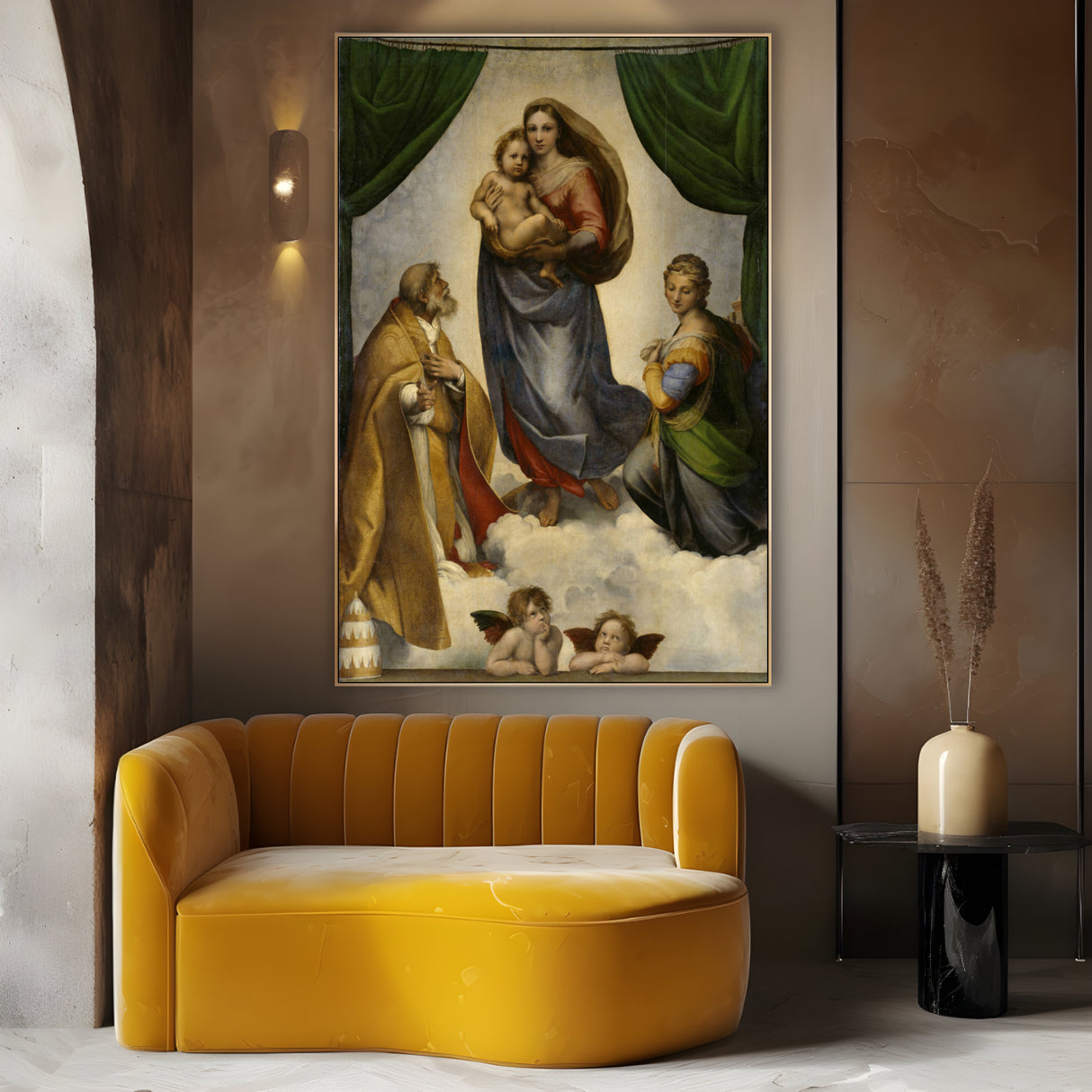 Quadro Stampa su Tela La Madonna Sistina, Raffaello Sanzio - CupidoDesign