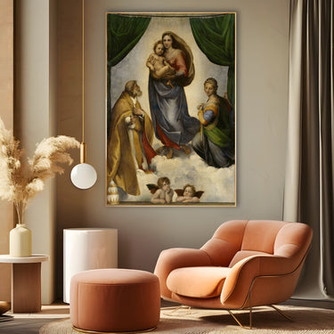 Quadro Stampa su Tela La Madonna Sistina, Raffaello Sanzio - CupidoDesign