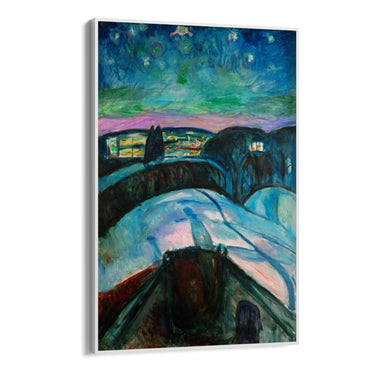 Quadro Stampa su Tela La Notte Stellata, Edvard Munch - CupidoDesign