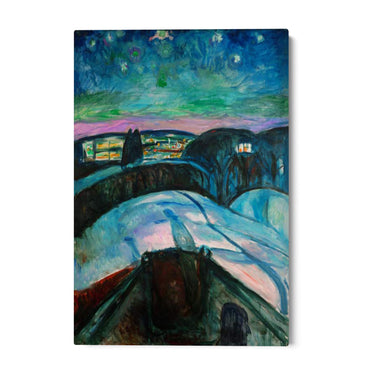Quadro Stampa su Tela La Notte Stellata, Edvard Munch - CupidoDesign