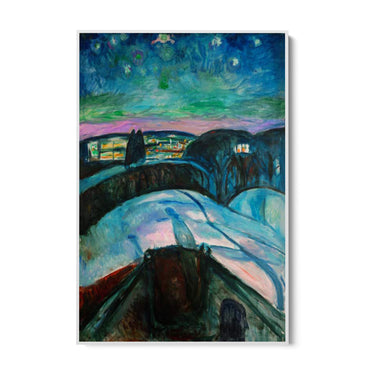 Quadro Stampa su Tela La Notte Stellata, Edvard Munch - CupidoDesign