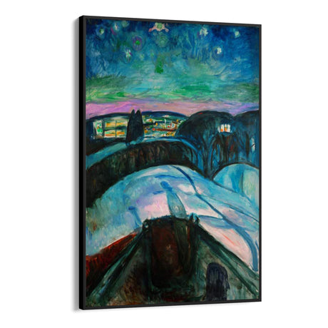 Quadro Stampa su Tela La Notte Stellata, Edvard Munch - CupidoDesign