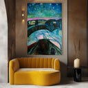 Quadro Stampa su Tela La Notte Stellata, Edvard Munch - CupidoDesign