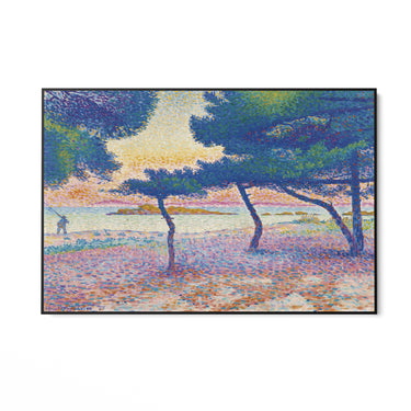 Quadro Stampa su Tela La Plage de Saint-Clair, Henri Edmond Cross - CupidoDesign