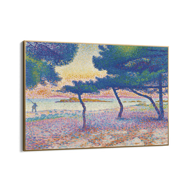 Quadro Stampa su Tela La Plage de Saint-Clair, Henri Edmond Cross - CupidoDesign