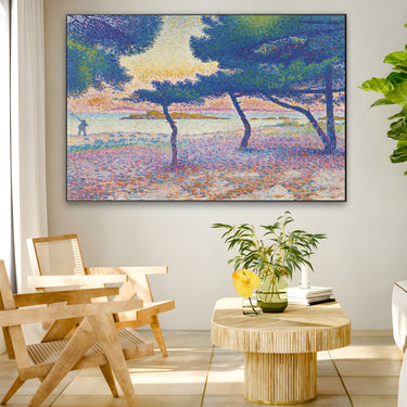 Quadro Stampa su Tela La Plage de Saint-Clair, Henri Edmond Cross - CupidoDesign